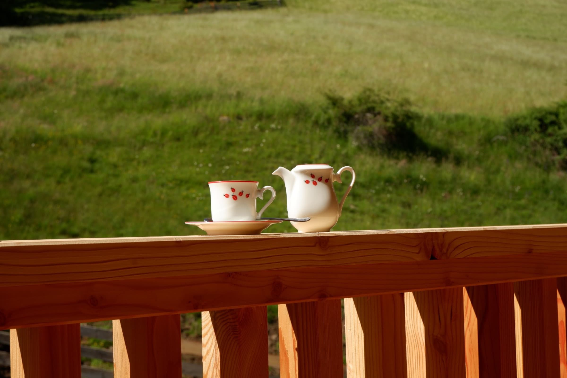 Kaffee auf der Terrasse